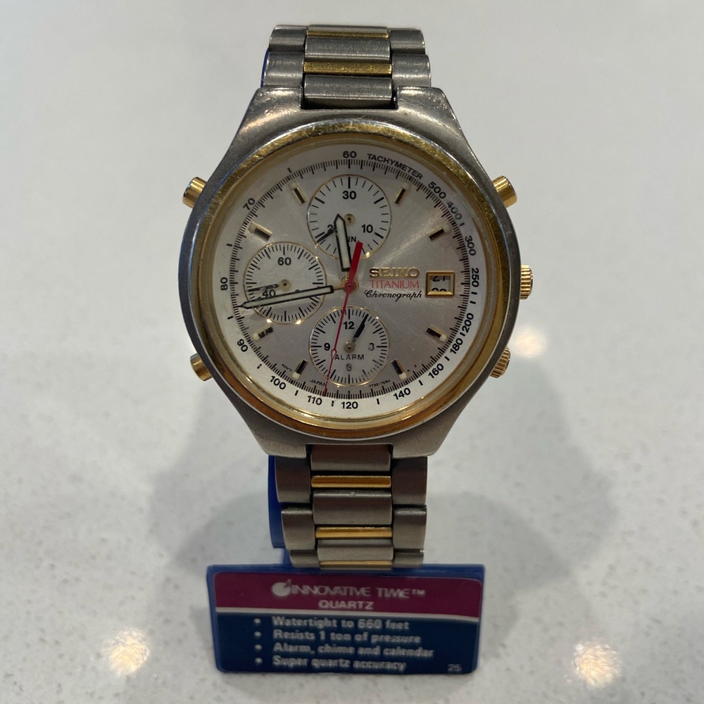 Seiko Titanium Chronograph Watch